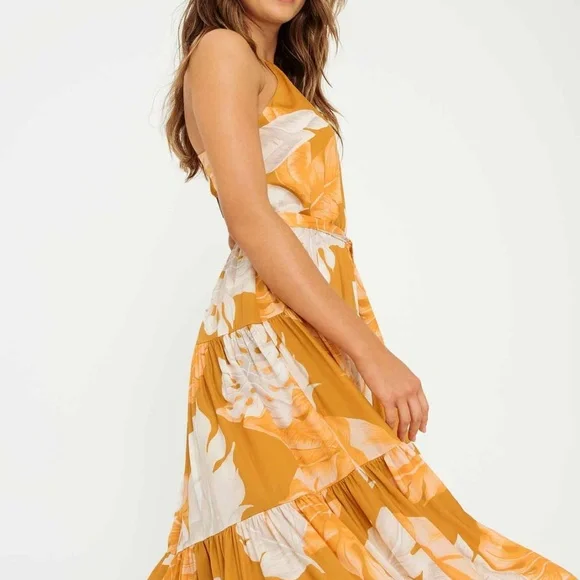 SHEIKE Leaf Print Maxi Dress - Picture 2 of 13